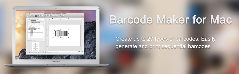 screenshot of Barcode Maker for Mac